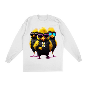 AACC Love Birds Oversized Long Sleeve Shirts