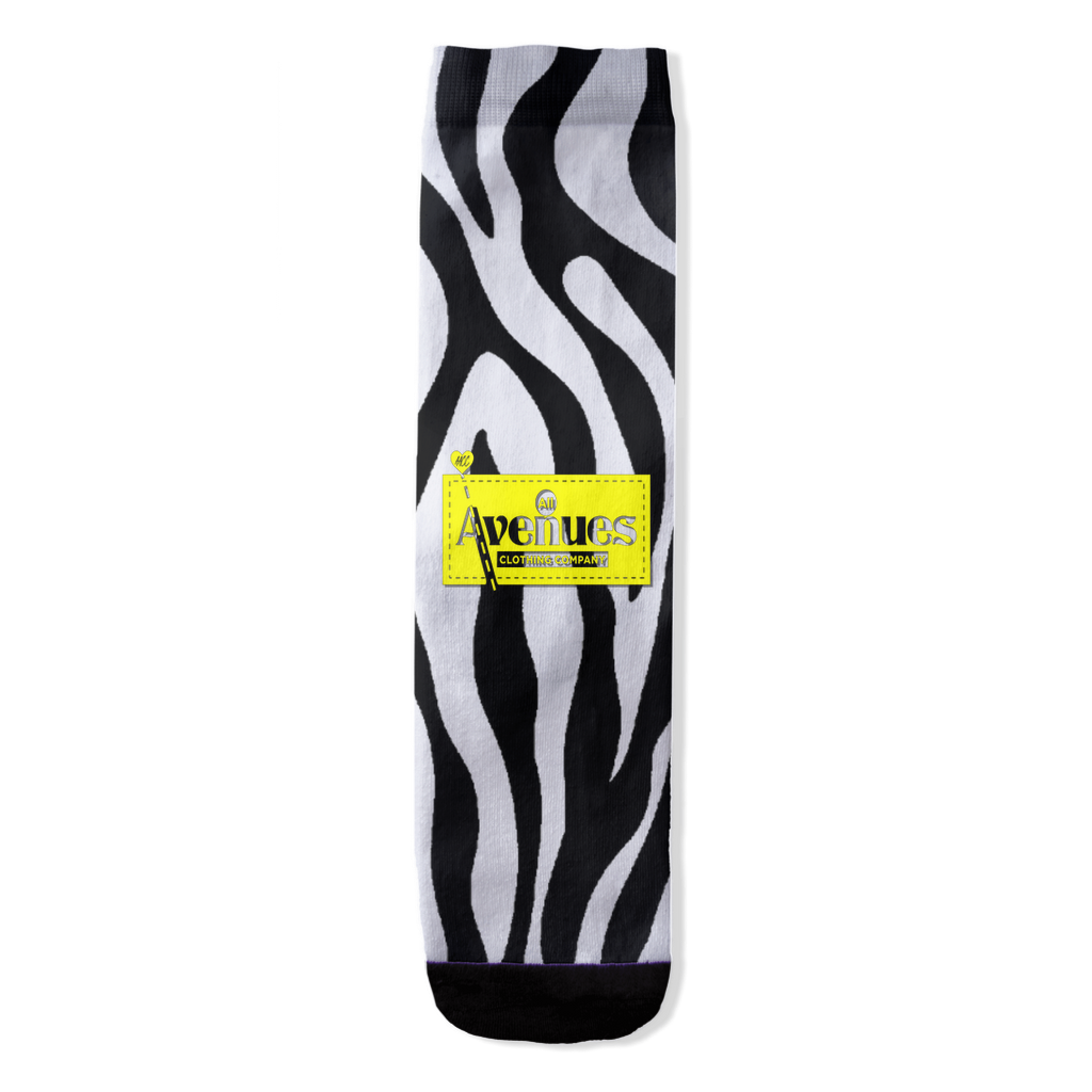 AACC ZEBRA All-Over Print Socks