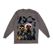 Load image into Gallery viewer, oavs Those Lucky Crows Oversized Long Sleeve Shirts