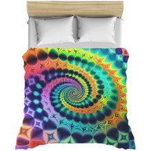 Load image into Gallery viewer, AACC Graphic  Rainbow Spiral Duvet Covers