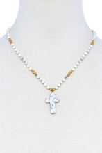 Load image into Gallery viewer, Chic Beaded And Cross Pendant Necklace