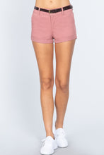 Load image into Gallery viewer, Twill Belted Short Pants