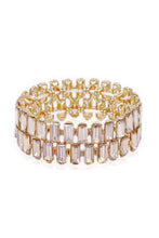 Load image into Gallery viewer, Rectangle Rhinestone Stretch Bracelet