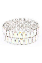 Load image into Gallery viewer, Rectangle Rhinestone Stretch Bracelet