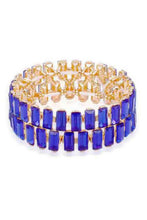 Load image into Gallery viewer, Rectangle Rhinestone Stretch Bracelet