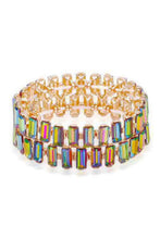 Load image into Gallery viewer, Rectangle Rhinestone Stretch Bracelet