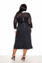 Load image into Gallery viewer, Collared Lace Midi Dress
