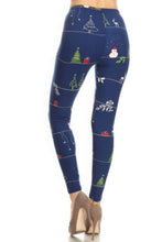 Load image into Gallery viewer, Christmas Cartoon Printed High Waisted Leggings