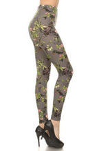 Load image into Gallery viewer, Floral Printed High Waisted Leggings With An Elastic Waist