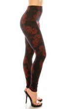 Load image into Gallery viewer, Printed High Waisted Leggings With Elastic Waistband