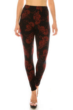 Load image into Gallery viewer, Printed High Waisted Leggings With Elastic Waistband