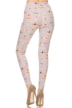 Load image into Gallery viewer, Teepee Print, High Rise, Fitted Leggings, With An Elastic Waistband