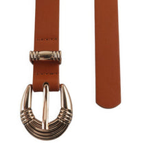 Load image into Gallery viewer, Metal U Buckle Skinny Belt 3 Pc Set