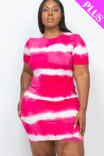 Load image into Gallery viewer, Plus Size Tie-dye Print Bodycon Dress