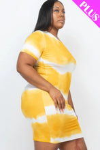 Load image into Gallery viewer, Plus Size Tie-dye Print Bodycon Dress