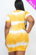 Load image into Gallery viewer, Plus Size Tie-dye Print Bodycon Dress