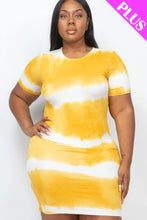 Load image into Gallery viewer, Plus Size Tie-dye Print Bodycon Dress