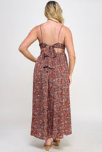 Load image into Gallery viewer, Floral Maxi Dress With Tie Back