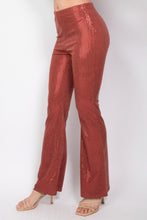 Load image into Gallery viewer, Sequined Fit &amp; Flare Midrise Pants