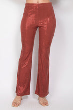 Load image into Gallery viewer, Sequined Fit &amp; Flare Midrise Pants