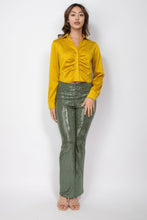 Load image into Gallery viewer, Sequined Fit &amp; Flare Midrise Pants