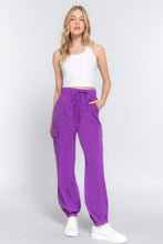 Load image into Gallery viewer, Light Weight Stretch Woven Cargo Jogger Pants