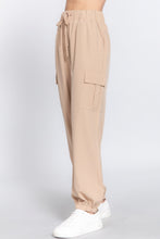 Load image into Gallery viewer, Light Weight Stretch Woven Cargo Jogger Pants