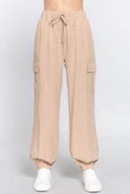 Load image into Gallery viewer, Light Weight Stretch Woven Cargo Jogger Pants