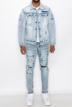 Load image into Gallery viewer, Diamond Denim Jacket