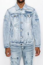 Load image into Gallery viewer, Diamond Denim Jacket