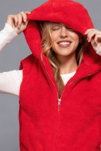 Load image into Gallery viewer, Hoodie Faux Fur Vest