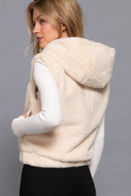 Load image into Gallery viewer, Hoodie Faux Fur Vest