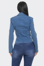 Load image into Gallery viewer, Patch It Up Denim Blazer Jacket