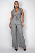 Load image into Gallery viewer, High-rise Stripe Wide Leg Pants