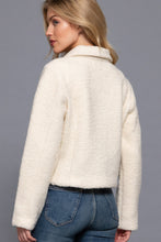 Load image into Gallery viewer, Long Slv Teddy Fleece Short Jacket