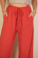 Load image into Gallery viewer, Drawstring Waist Wide Leg Minimalist Pants