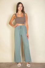 Load image into Gallery viewer, Drawstring Waist Wide Leg Minimalist Pants