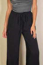 Load image into Gallery viewer, Drawstring Waist Wide Leg Minimalist Pants