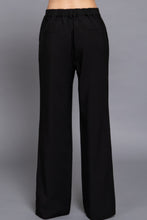 Load image into Gallery viewer, Back elastic straight woven long pants