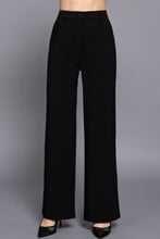 Load image into Gallery viewer, Back elastic straight woven long pants