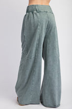 Load image into Gallery viewer, Mineral washed terry knit pants