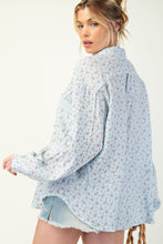 Load image into Gallery viewer, Printed cotton gauze button down woven shirt