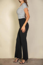 Load image into Gallery viewer, High Waist Stretch Crepe Flare Pants