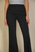 Load image into Gallery viewer, High Waist Stretch Crepe Flare Pants