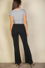 Load image into Gallery viewer, High Waist Stretch Crepe Flare Pants