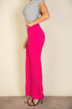 Load image into Gallery viewer, High Waist Stretch Crepe Flare Pants