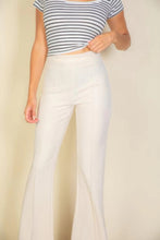 Load image into Gallery viewer, High Waist Stretch Crepe Flare Pants