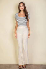 Load image into Gallery viewer, High Waist Stretch Crepe Flare Pants