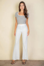 Load image into Gallery viewer, High Waist Stretch Crepe Flare Pants