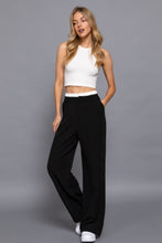 Load image into Gallery viewer, Contrast Waist Boxer Straight Long Pants